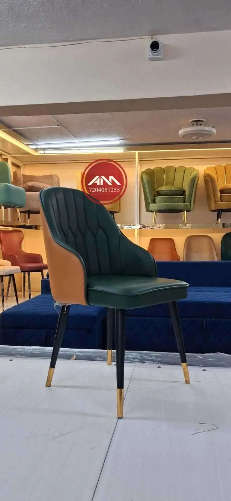 Elegant Upholstered Chair by A M Steel Furniture