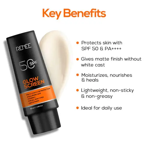 RENEE Glowscreen SPF 50 Sunscreen Cream view 2