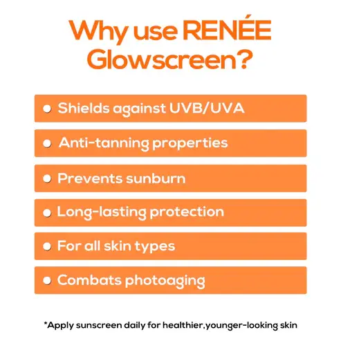 RENEE Glowscreen SPF 50 Sunscreen Cream view 4