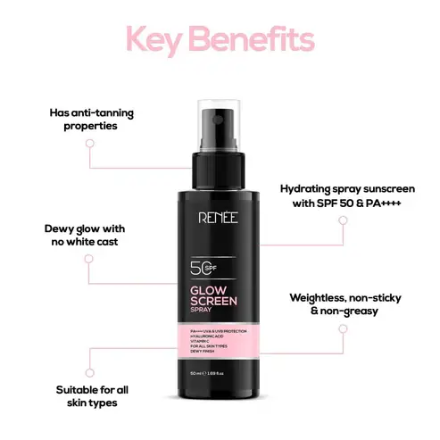 RENEE Glowscreen SPF 50 Sunscreen Spray view 2