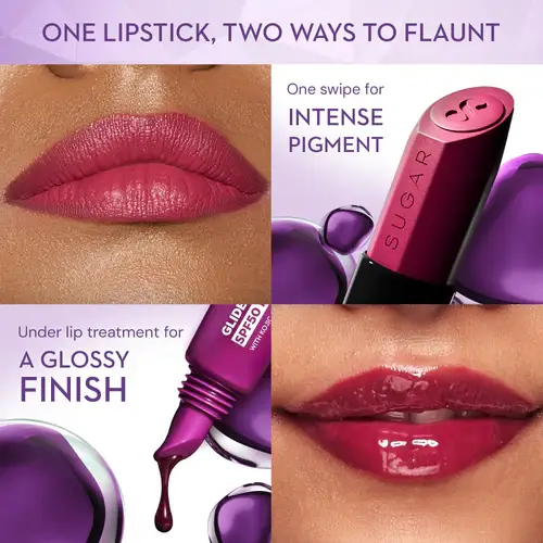 SUGAR Glide Peptide Serum Lipstick view 5