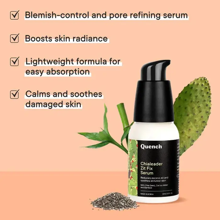 Quench Zit Fix Serum with Chia Seeds Omega 3 view 2