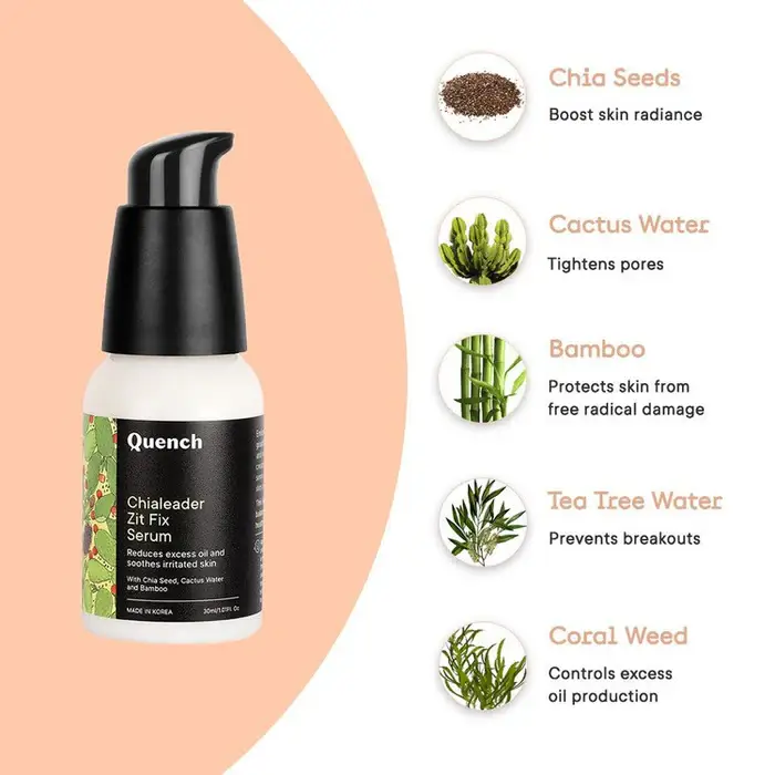 Quench Zit Fix Serum with Chia Seeds Omega 3 view 3