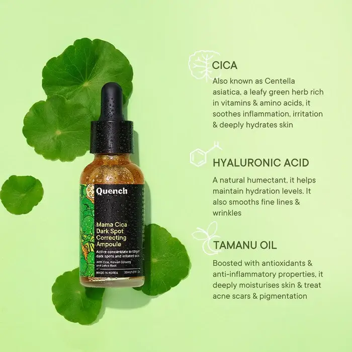Quench Mama Cica Dark Spot Correcting Ampoule with Cica Herb Repair view 3