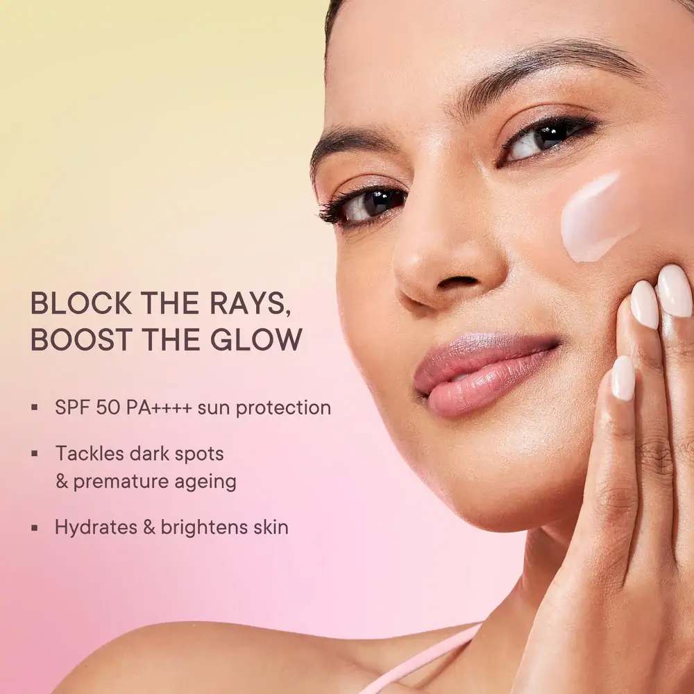 Quench Cherry Blossom Glow Sunscreen Serum with 2% Niacinamide view 2