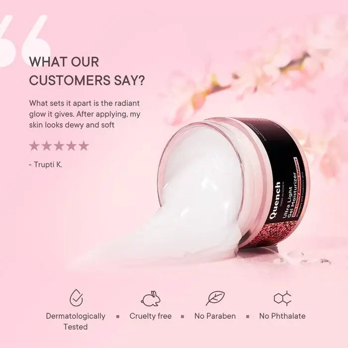 Quench Ultra-Light Gel Moisturizer with 2% Niacinamide & Hyaluronic Acid view 5