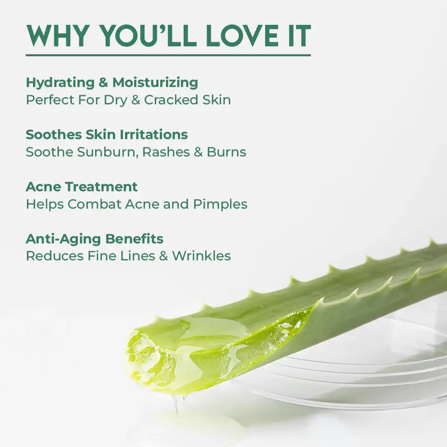 Jovees  100% Pure Aloe Vera Multipurpose Gel For Face, Skin & Hair view 2