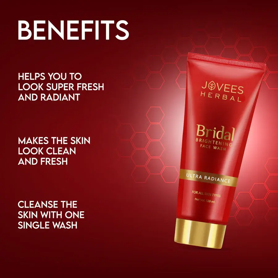 Jovees Bridal Brightening Face Wash | Ultra Radiance | Hydrating view 2