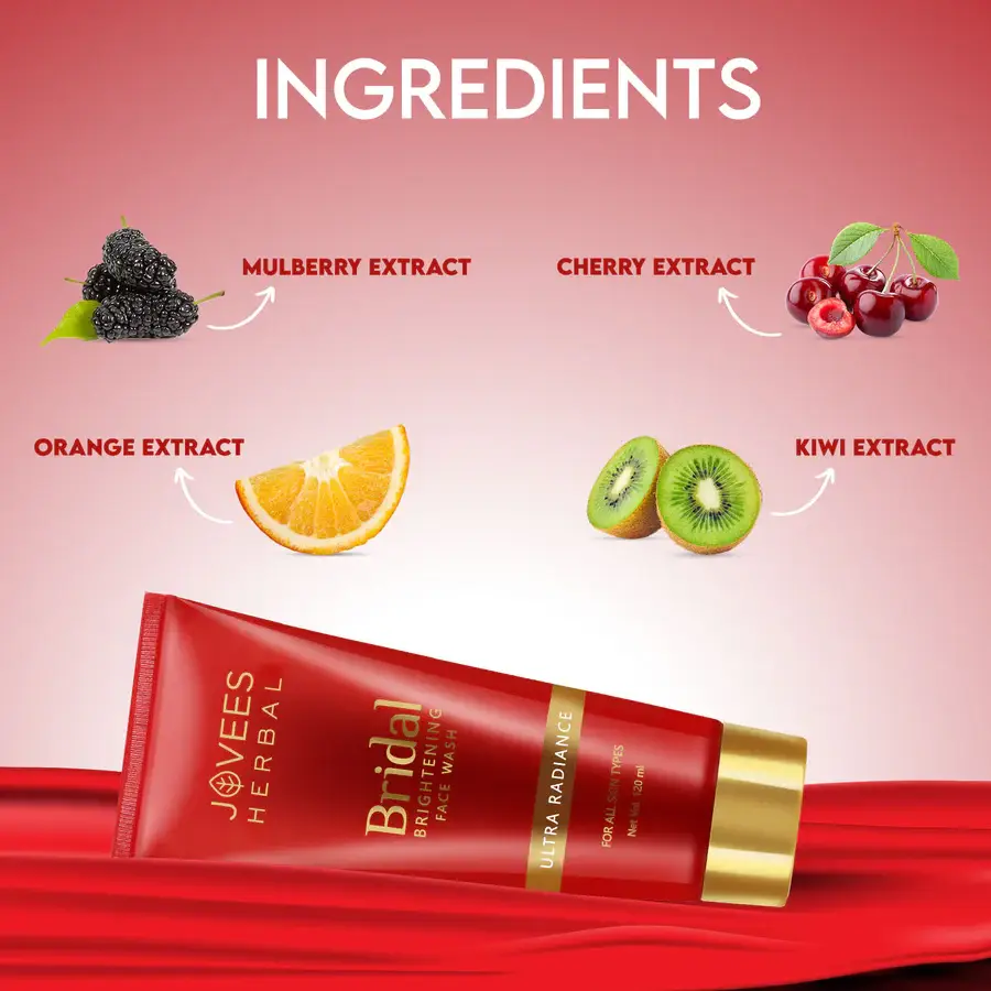 Jovees Bridal Brightening Face Wash | Ultra Radiance | Hydrating view 3