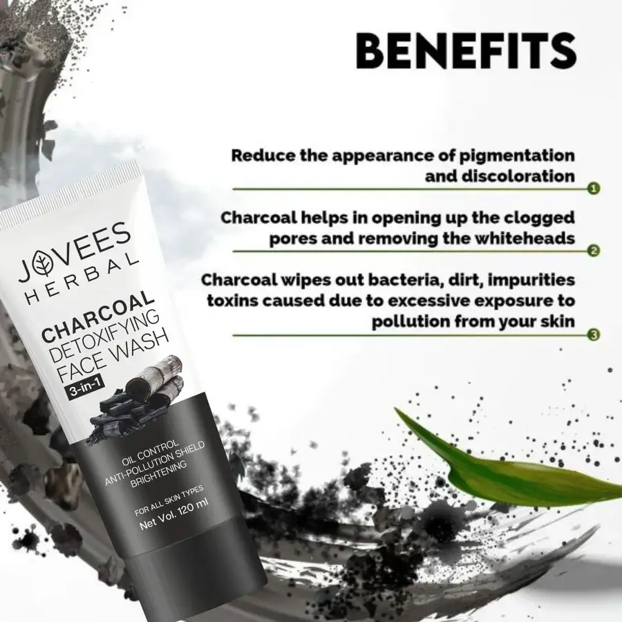 Jovees Activated Charcoal Detoxifying Face Wash view 2
