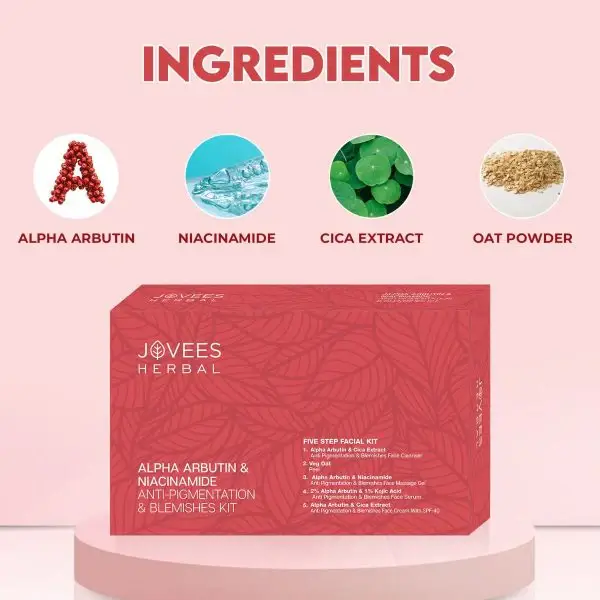 Jovees Alpha Arbutin & Niacinamide Anti Pigmentation & Blemishes Facial Kit  view 4