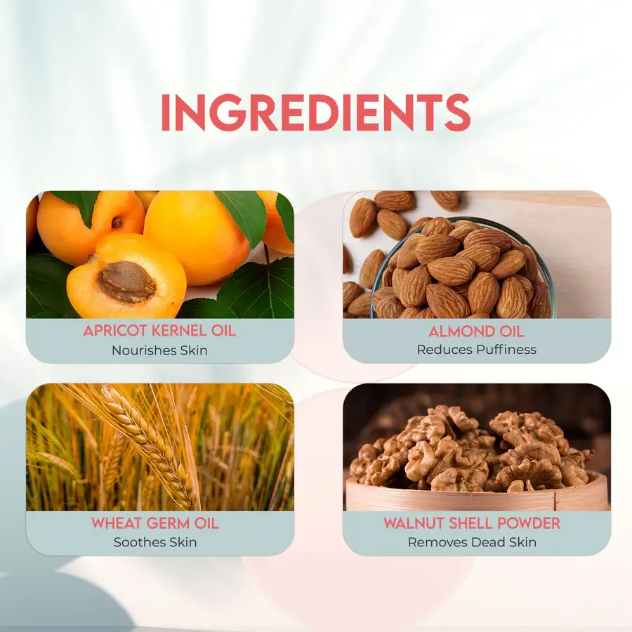 Jovees Apricot & Almond Face Scrub Infused With Wheatgerm Oil view 2
