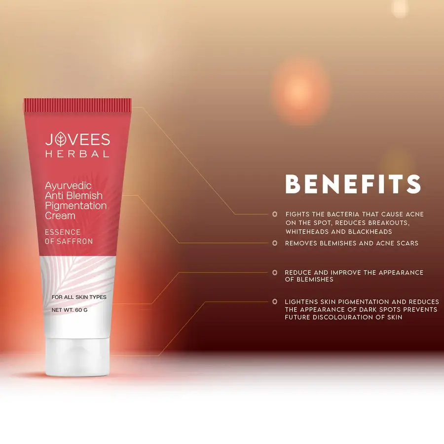 Jovees Anti Blemish Pigmentation Cream With The Essence Of Saffron view 2