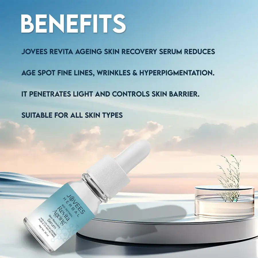 Jovees Bio-Retinol Revita Ageing Face Serum With Hyaluronic Acid view 2