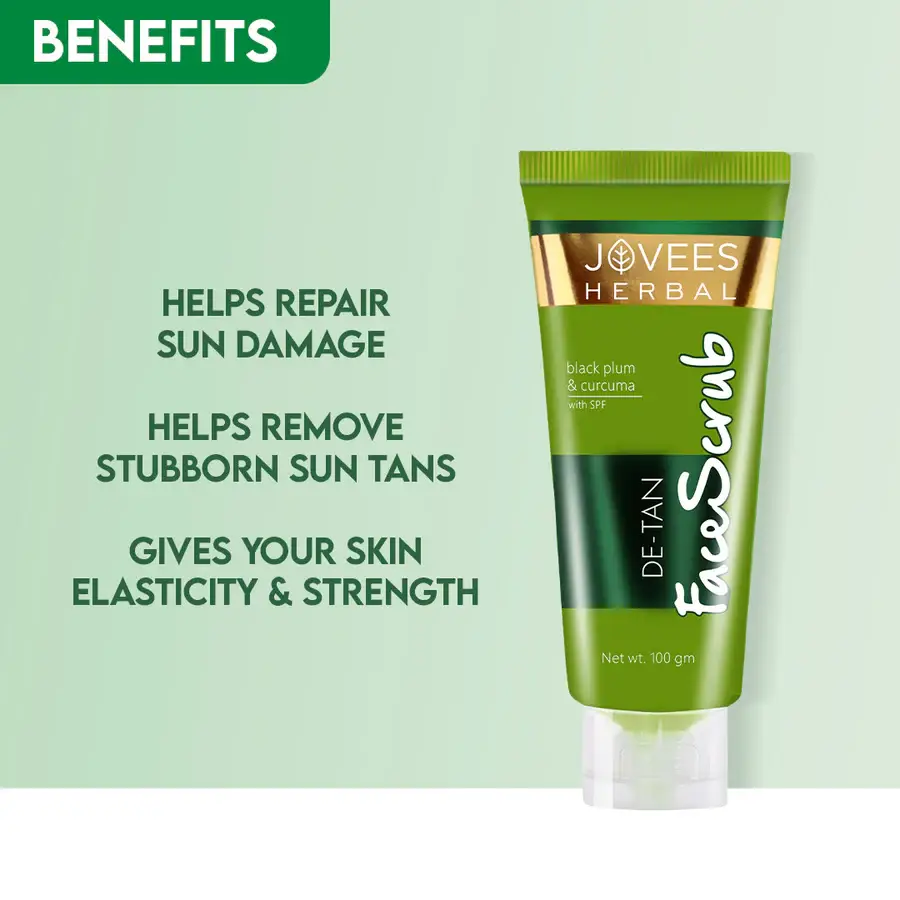 Jovees Detan Face Scrub With SPF - 100 g view 2