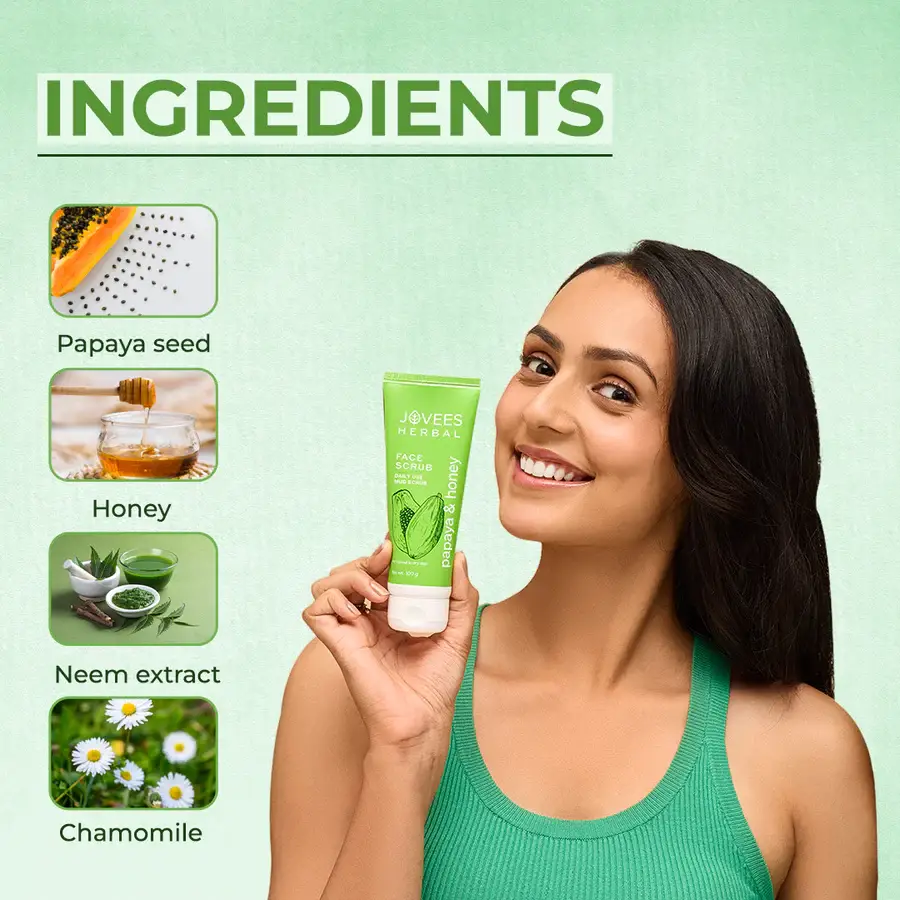 Jovees Papaya & Honey Face Scrub view 2