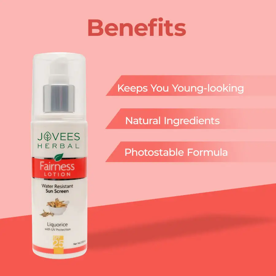 Jovees Sunscreen Fairness SPF 25 Lotion For Oily & Sensitive Skin - 200 ml view 2