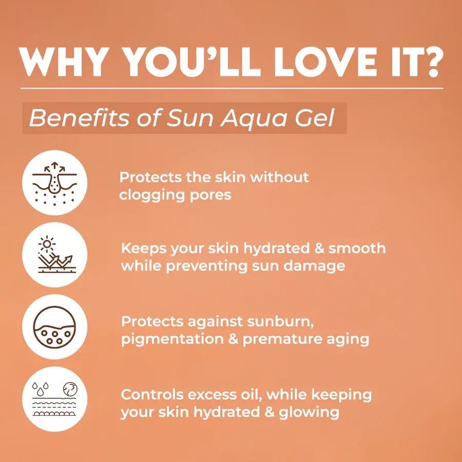 Jovees Sun Aqua Gel SPF 50 PA+++ view 3