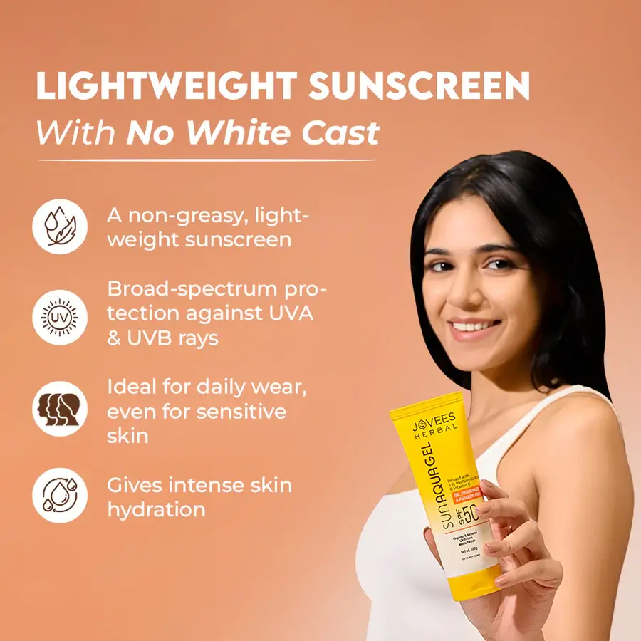 Jovees Sun Aqua Gel SPF 50 PA+++ view 5