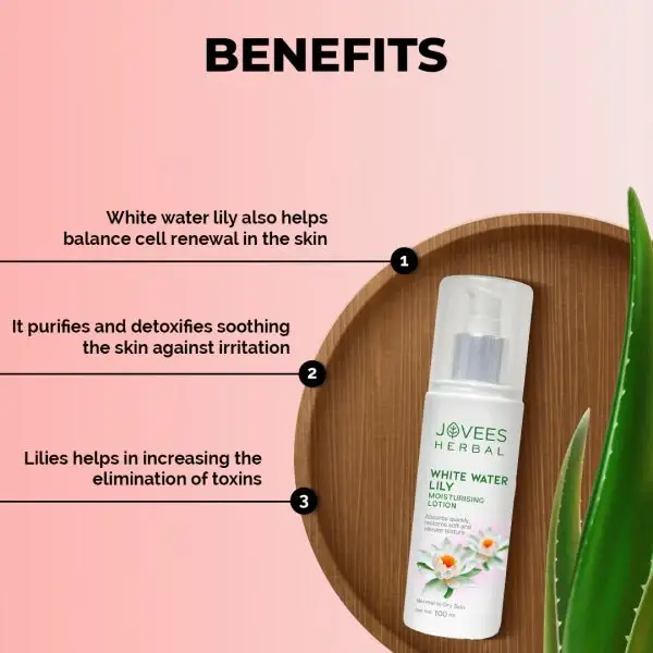 Jovees White Water Lily Moisturizing Lotion - 200 ml view 2