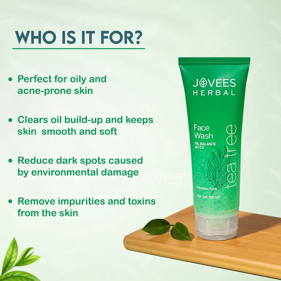 Jovees Tea Tree Oil Control Face Wash view 3