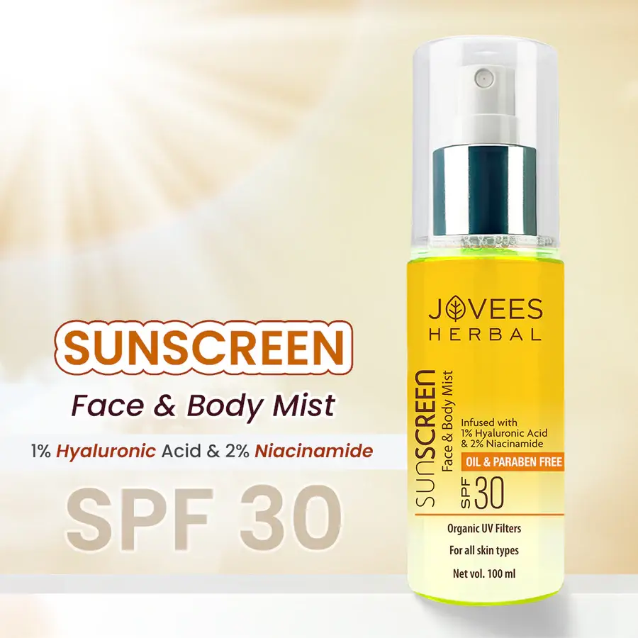 Jovees Sunscreen Face And Body Mist SPF 30 view 2