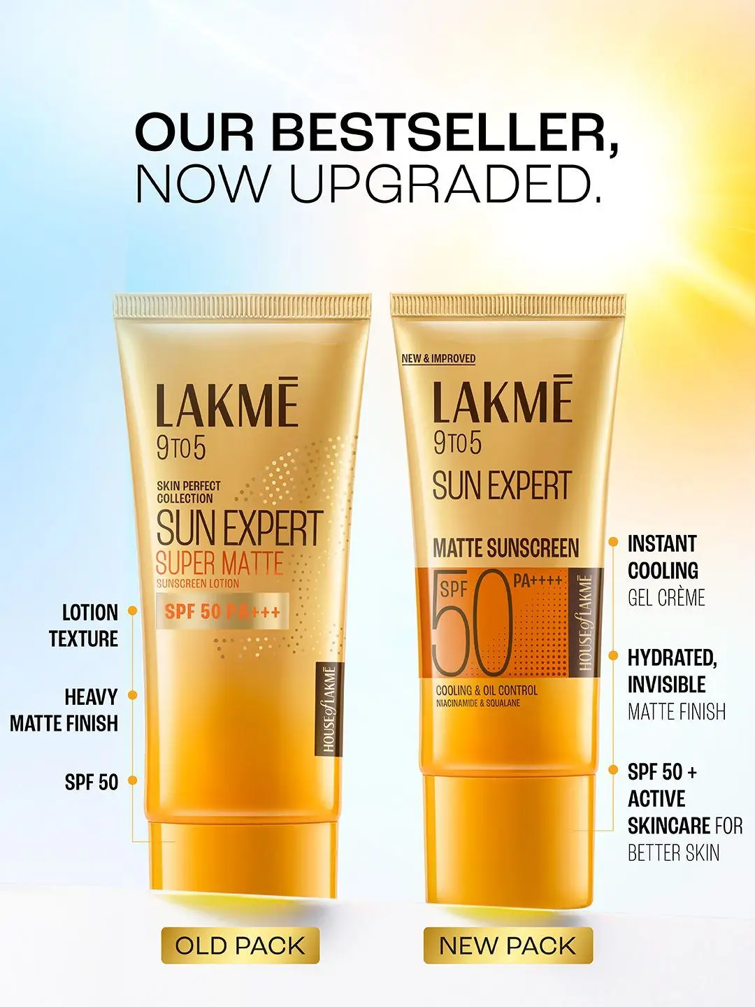 Lakmé 9 To 5 Sun Expert Dry Matte Fluid 10 ML  view 3