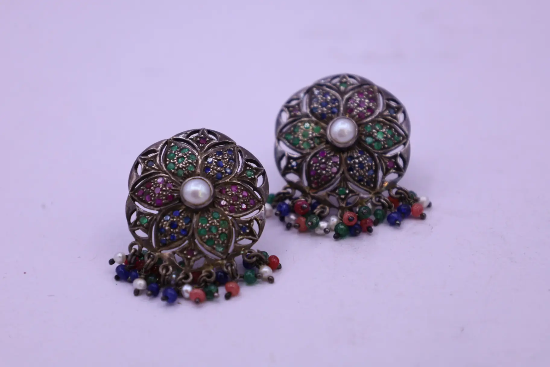 Floral Earrings view 4