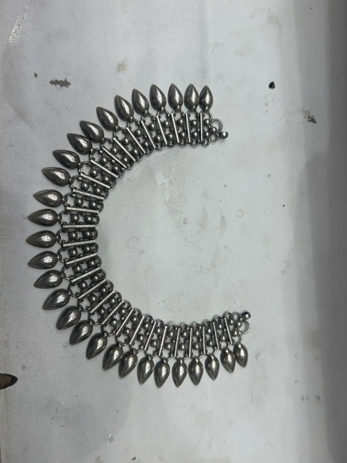 Traditional Silver Necklace (without chain) view 4