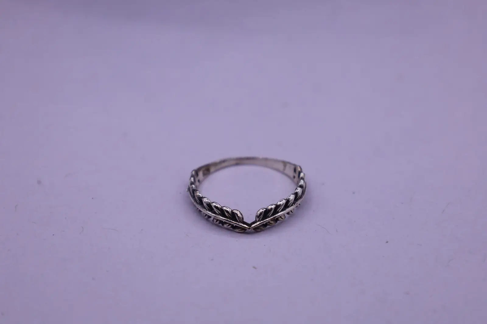Leaf Design Silver Bracelet view 4