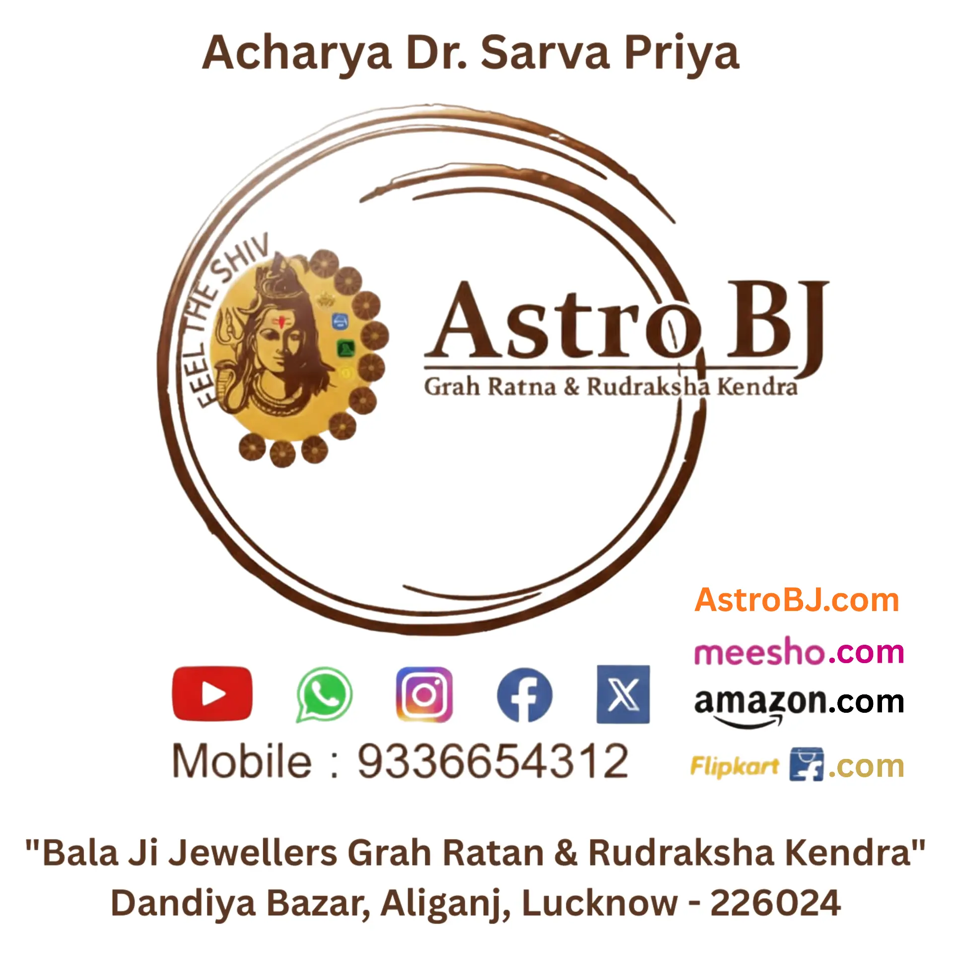 AstroBJ 6 Mukhi Rudraksha Bracelet "Siddh & Energised" A+++ Quality view 5