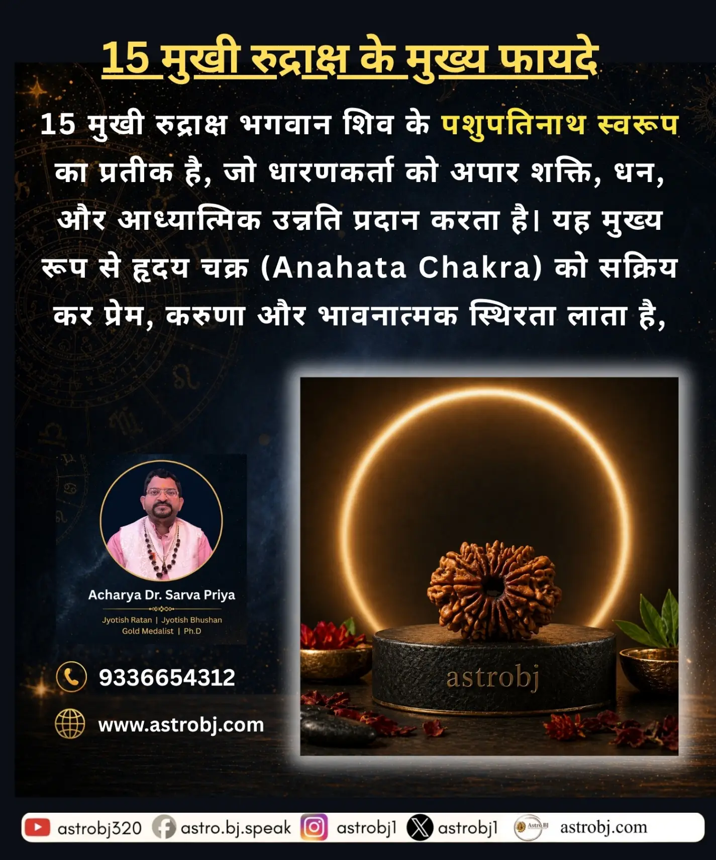 15-Mukhi-Rudraksha Bead view 2