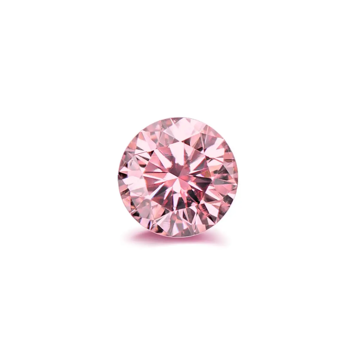 3 Ratti (2.90-3 Carat) Pink American Diamond Zircon Gemstone (Round Shape) | ASTROBJ view 4