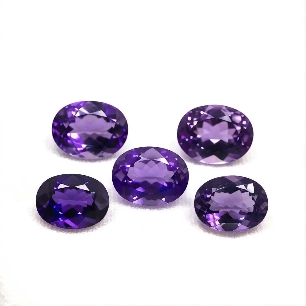 4 Ratti (3.50-4 Carat) Dark Purple/Violet American Diamond Natural Zircon Gemstone (Ovel Shape) | ASTROBJ view 2