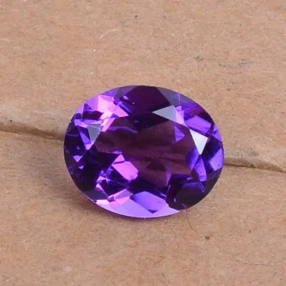 4 Ratti (3.50-4 Carat) Dark Purple/Violet American Diamond Natural Zircon Gemstone (Ovel Shape) | ASTROBJ view 4