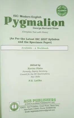 MSB ISC MODERN ENGLISH PYGMALION (TEXT WITH NOTES) | 9788198611055 view 3