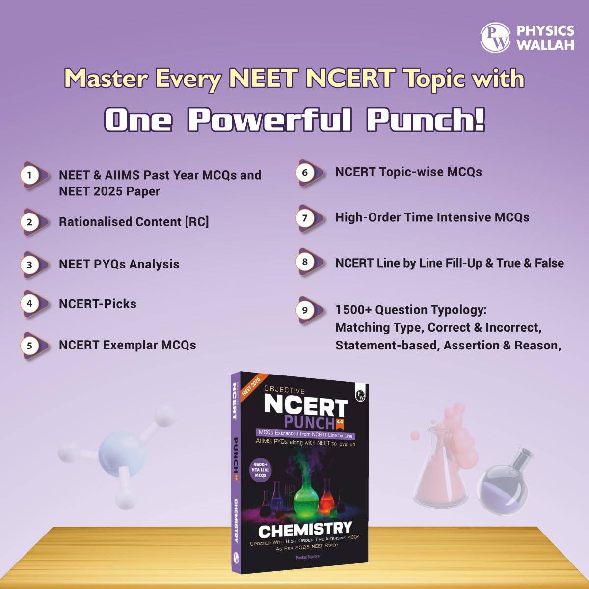 Physics Wallah Objective NCERT Punch Chemistry 4.0 | 9789368978503 view 3