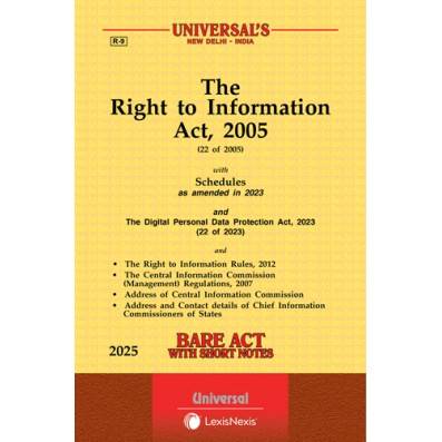 Universals Bare Act R-9 The Right to Information Act, 2005