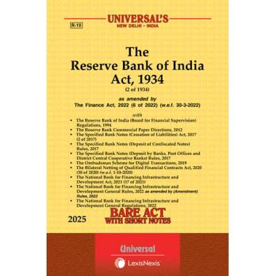 Universals Bare Act R-10 The Reserve Bank of India Act, 1934