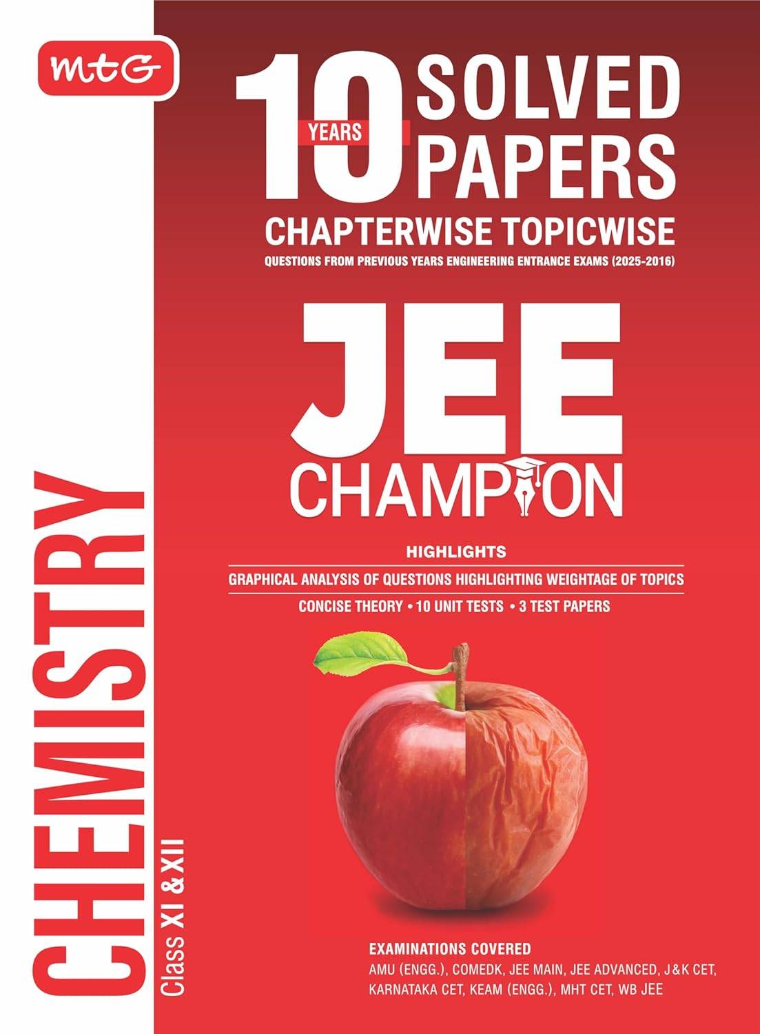 MTG JEE Champion 10 Years Solved Papers - Chemistry | 9789369575749