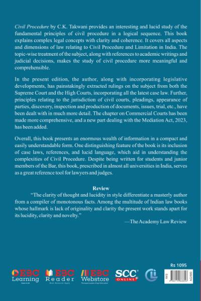 EBC Civil Procedure by C.K. Takwani | 9788119868896 view 2