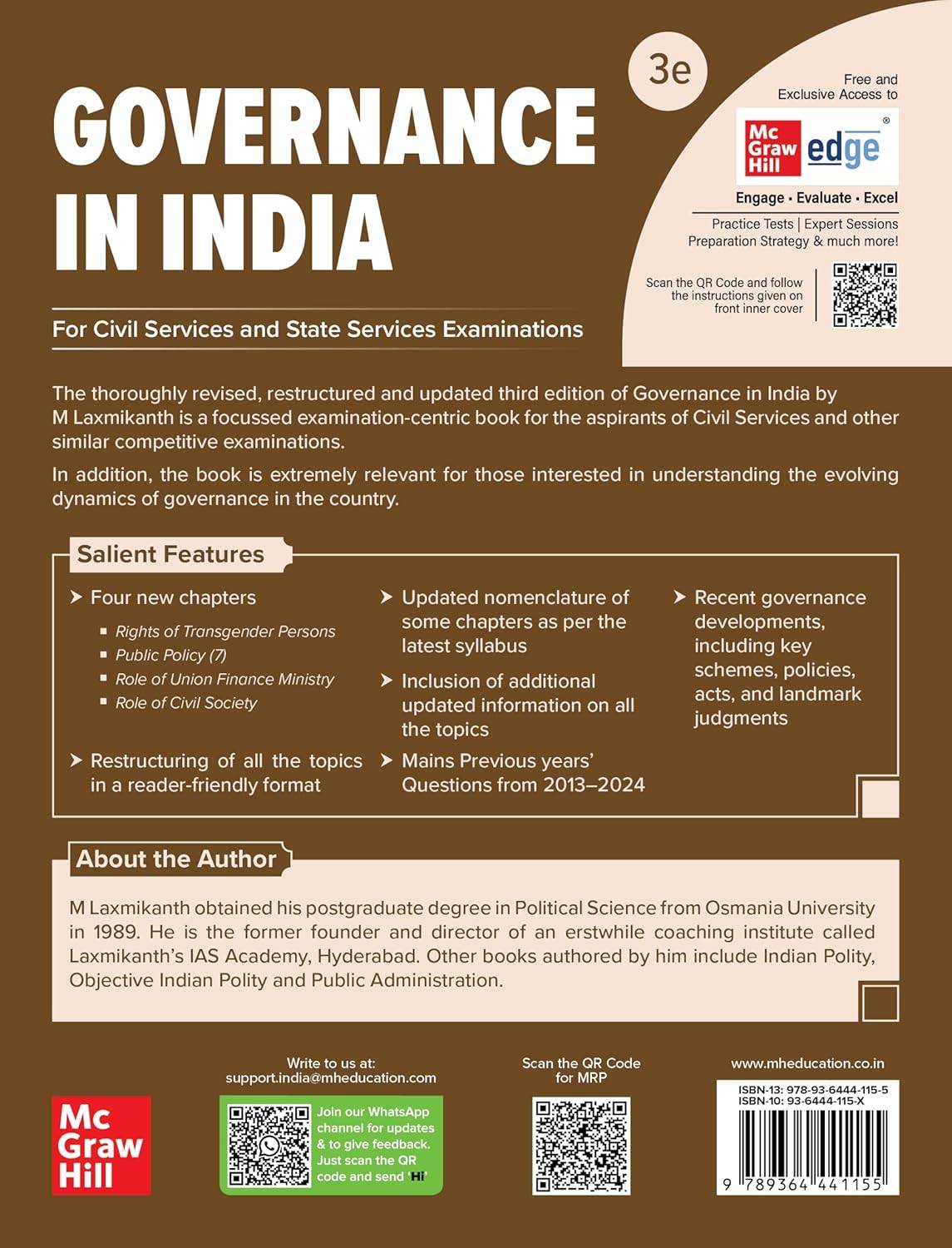 MC Graw Hill Governance in India by M Laxmikanth | 9789364441155 view 2