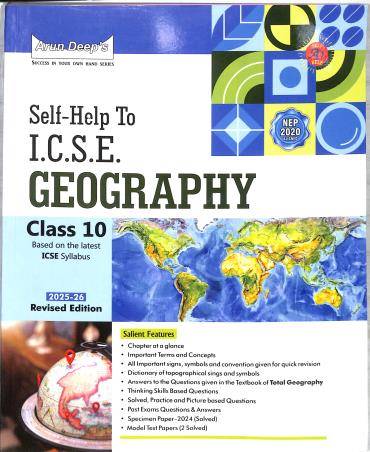 Arundeep Self-Help (Guide) to ICSE Geography Class 10 | 9789348995193