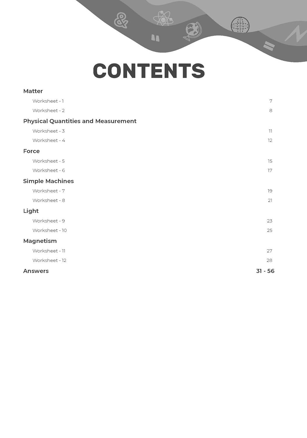Oswal Gurukul ICSE Chapterwise Worksheets - Physics for Class 6 | 9789348145390 view 2