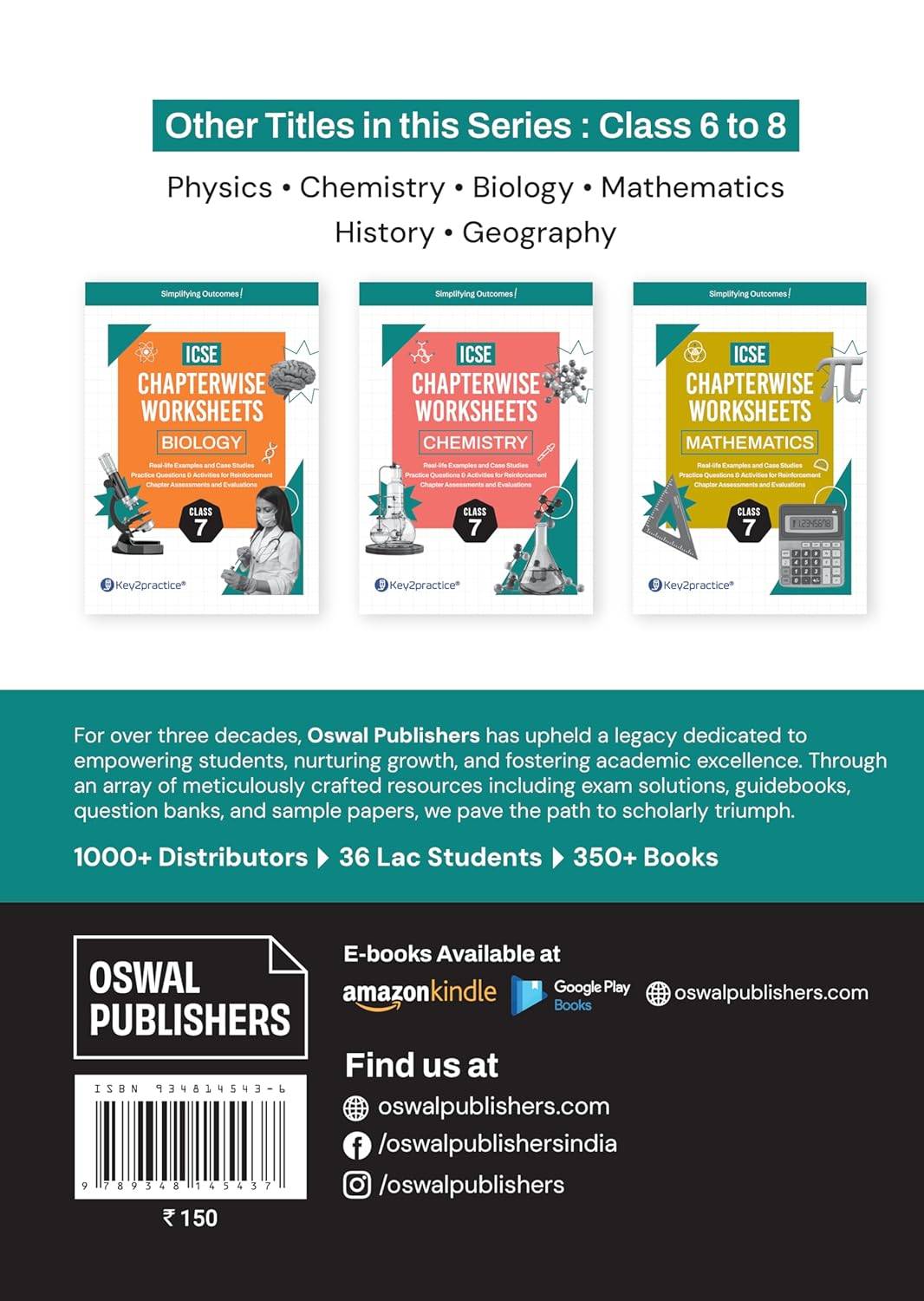 Oswal Gurukul ICSE Chapterwise Worksheets - Physics Class 7 | 9789348145437 view 3