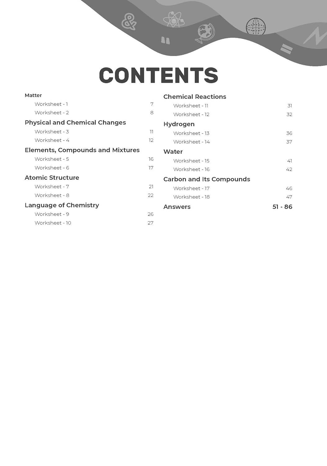 Oswal Gurukul ICSE Chapterwise Worksheets - Chemistry Class 8 | 9789348145208 view 2