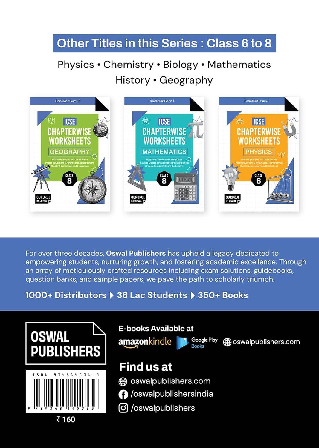 Oswal Gurukul ICSE Chapterwise Worksheets - History & Civics Class 8 | 9789348145369 view 3