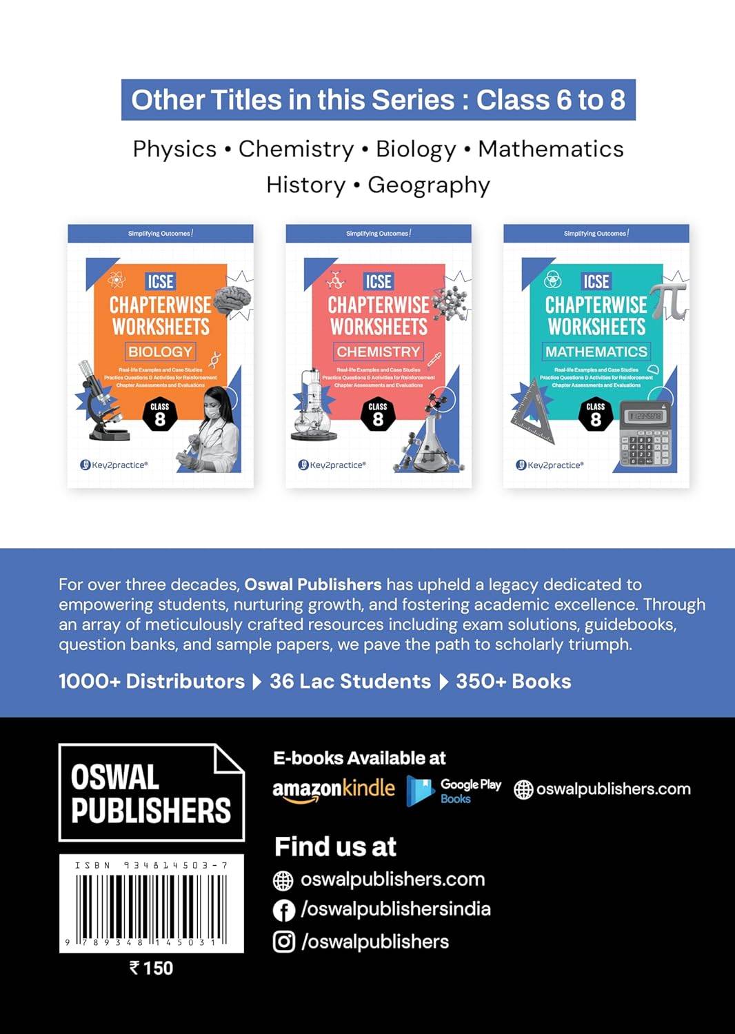 Oswal Gurukul ICSE Chapterwise Worksheets - Physics Class 8 | 9789348145031 view 3
