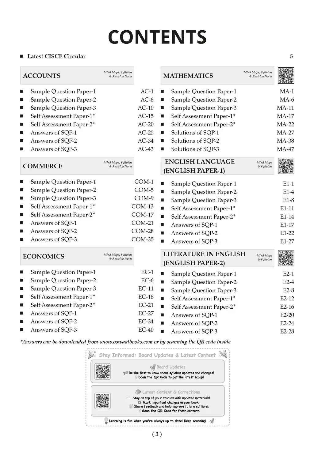 Oswaal ISC 11 30 Combined Sample Question Papers - Commerce Stream - English Language, English Literature, Accounts, Commerce, Economics & Mathematics | 9789373011974 view 2