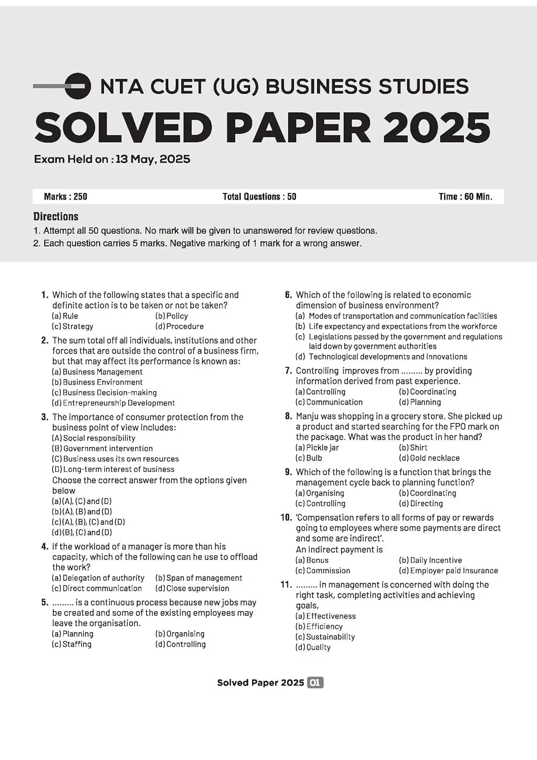 Arihant CUET UG Chapterwise Notes & Question Bank for 2026 Examination - Business Studies | 9789373941158 | G1220 view 3